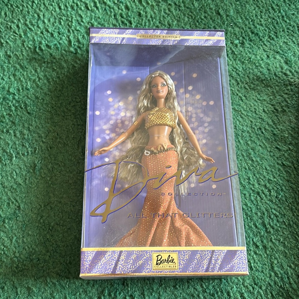 NIB. NWOT.  Barbie diva all that glitters collection. Cross listed in home.